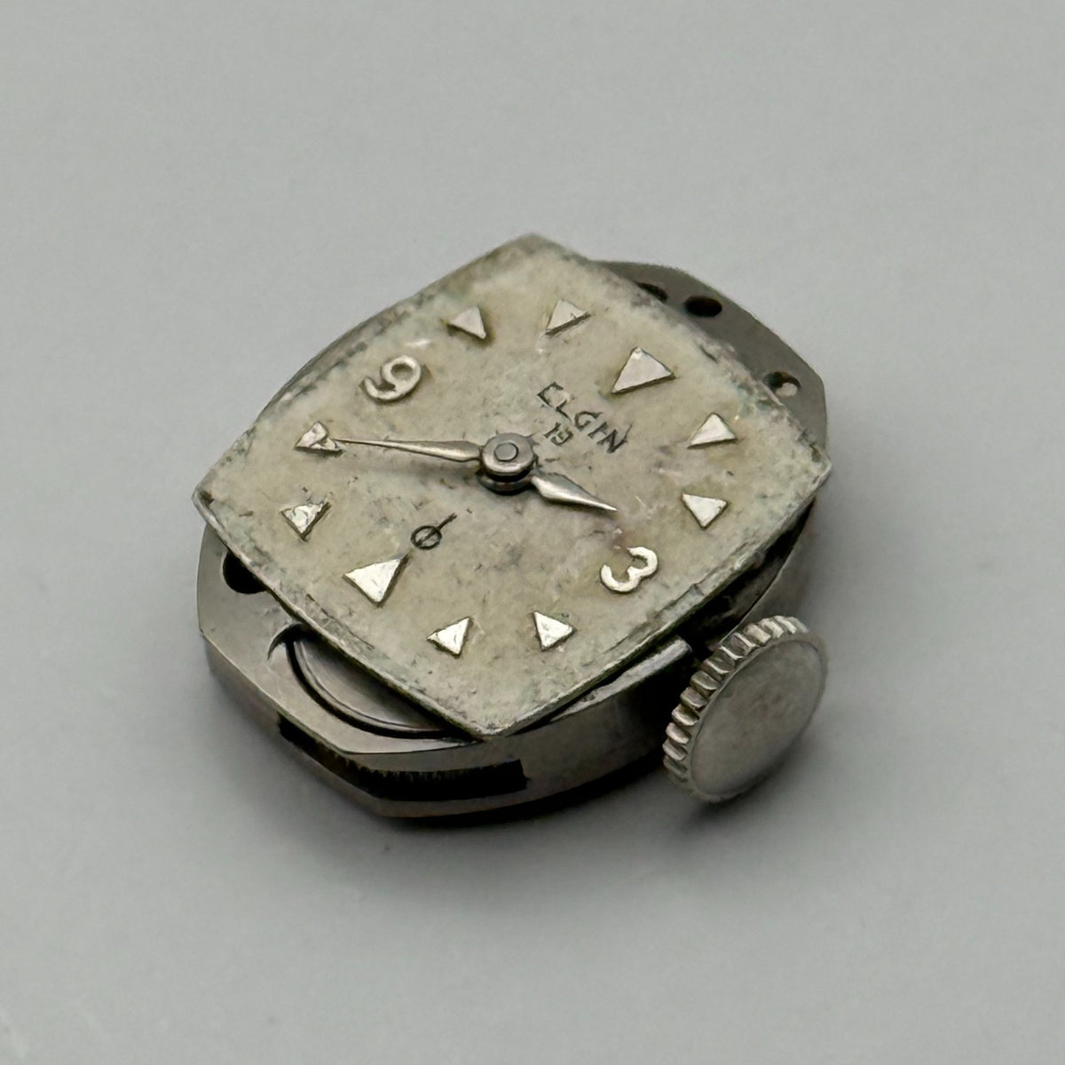 Elgin 832 Watch Movement 19 Jewels American Manual Wind Parts Repair 12.4mm