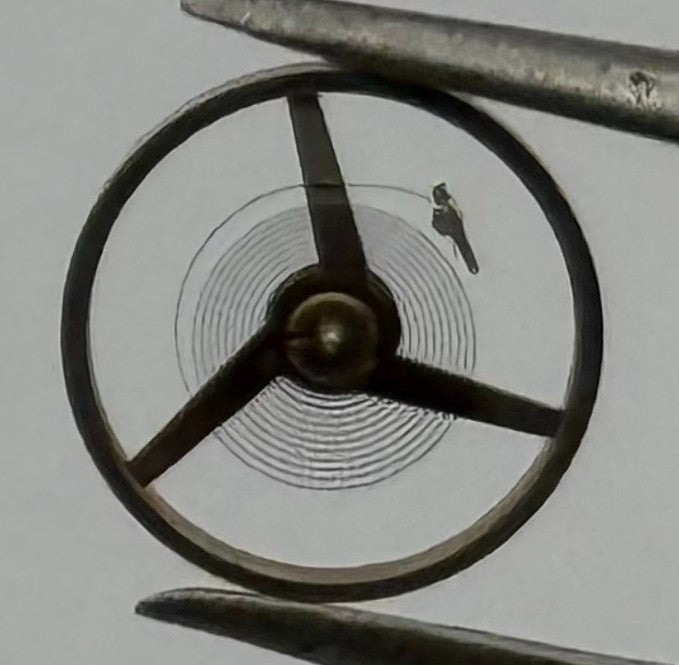 FHF 57 Balance Wheel Complete And Spring 6¾’’’ 1611 M Watch Movement Part NOS