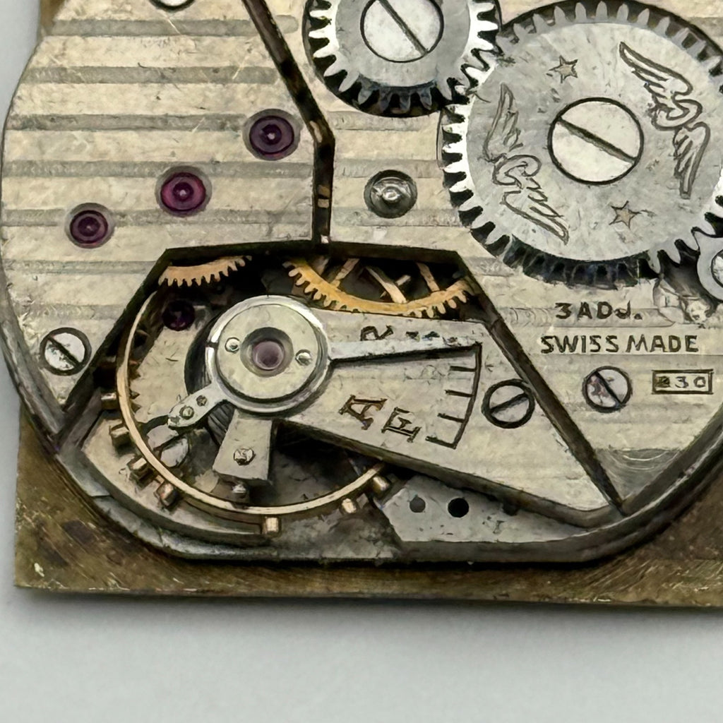 Rotary 830 Watch Movement - 15 Jewels - For Parts / Repair - 20mm