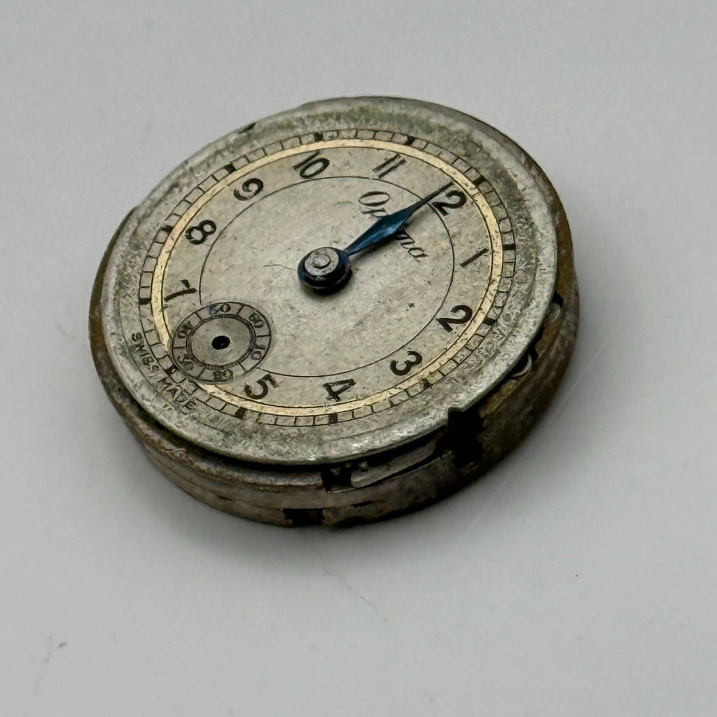 Optima Watch Movement 15 Jewels Swiss Subseconds Manual Wind Parts Repair 19.6mm