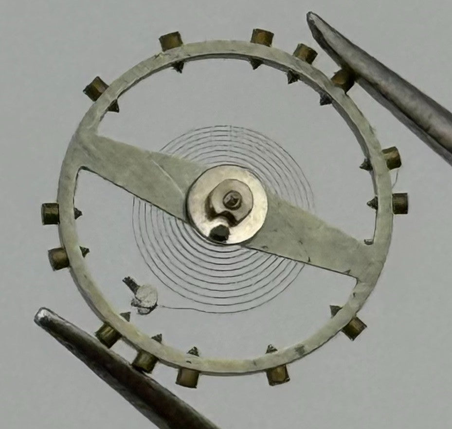 Durowe Balance Wheel Complete And Spring 10½’’’ Ronda 652 Watch Movement Parts