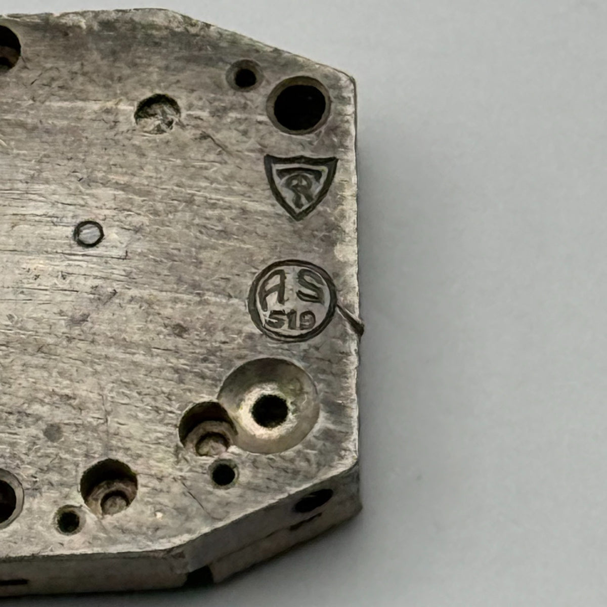 AS 519 Watch Movement A. Schild 10 Jewels Swiss Manual Wind Parts Repair 15.4mm