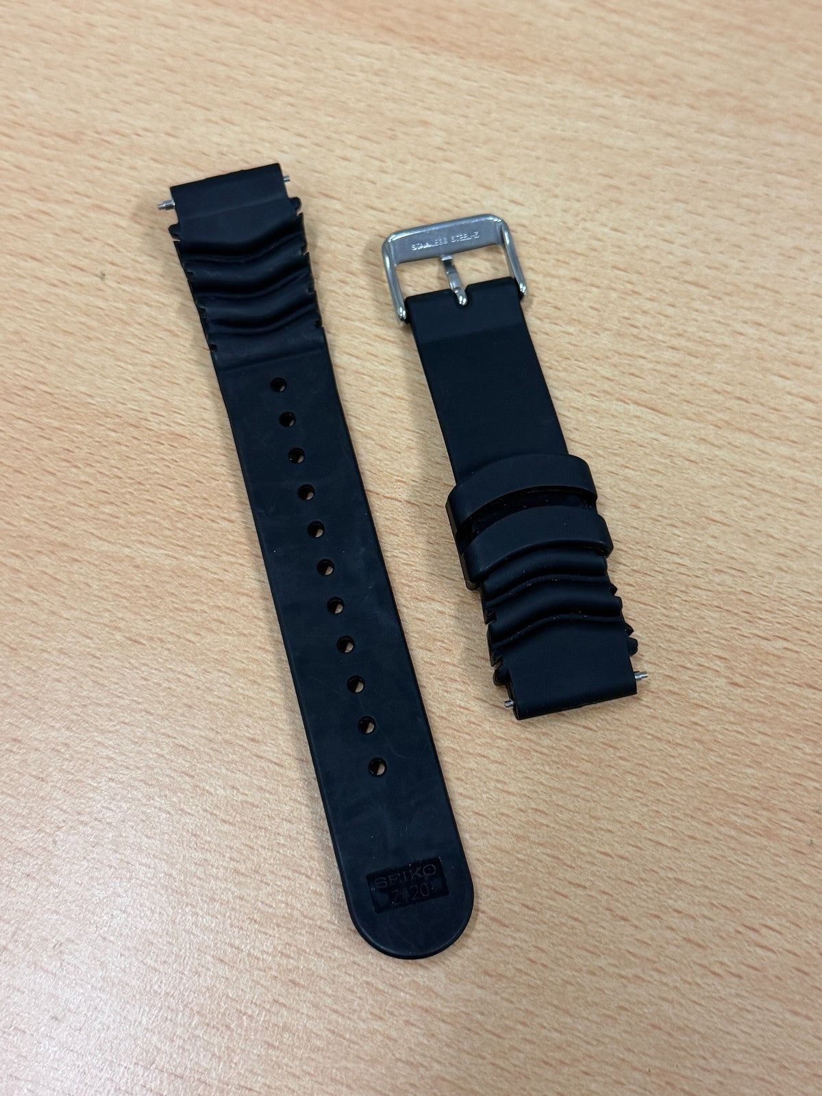 Seiko Z20 Rubber Divers Strap - 20mm Ends