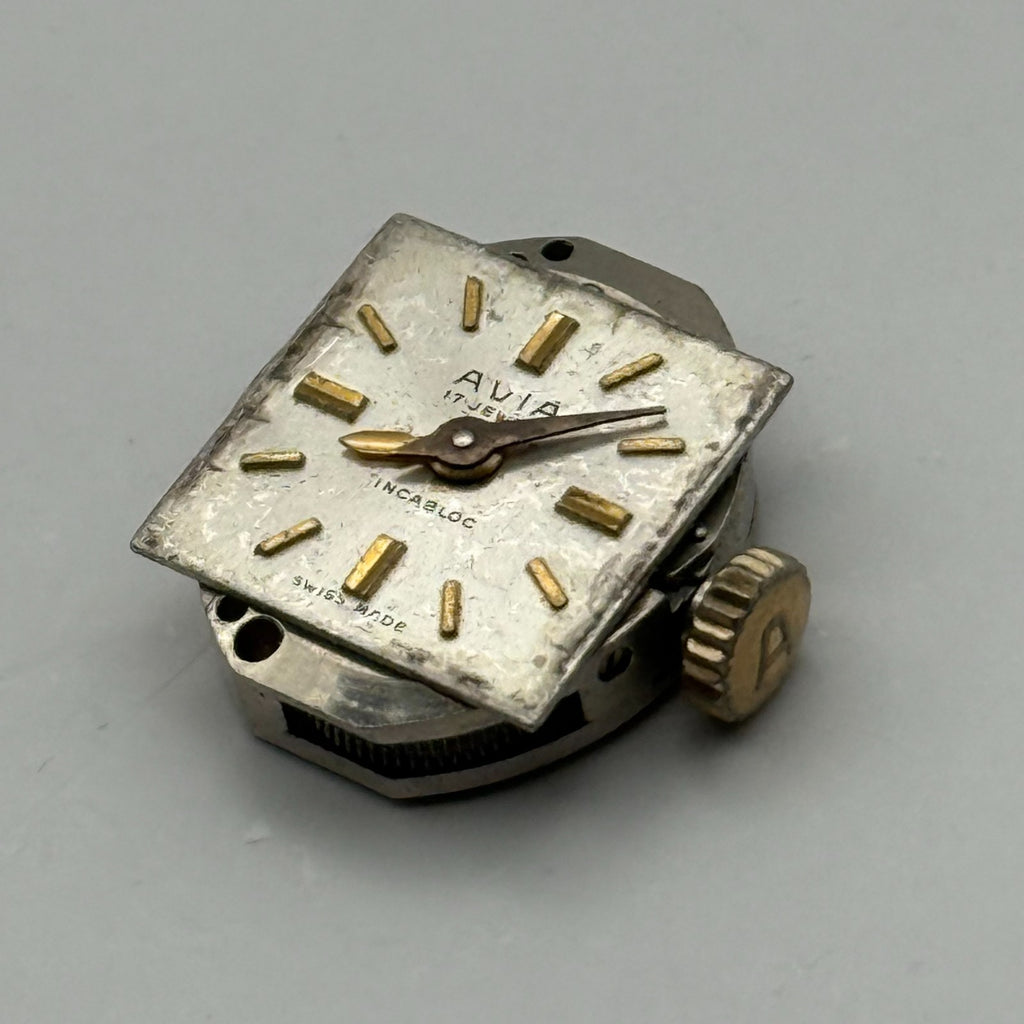 FEF 6620 Watch Movement Running Avia 17J Swiss Manual Wind Parts Repair 13mm