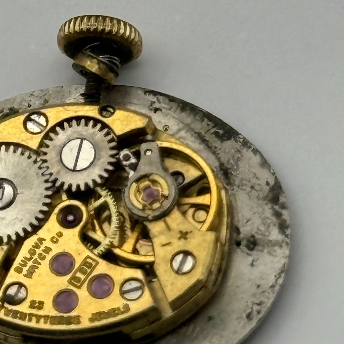 Bulova 5BD Watch Movement - Ladies 23 Jewels - For Parts / Repair - 12.8mm