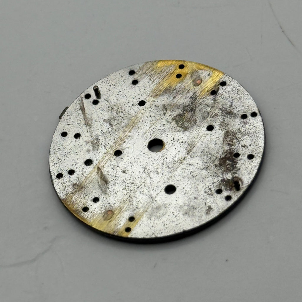 Seiko 7T65-0ACB Watch Dial Chronograph Perpetual Black Spare Parts Repair 28mm