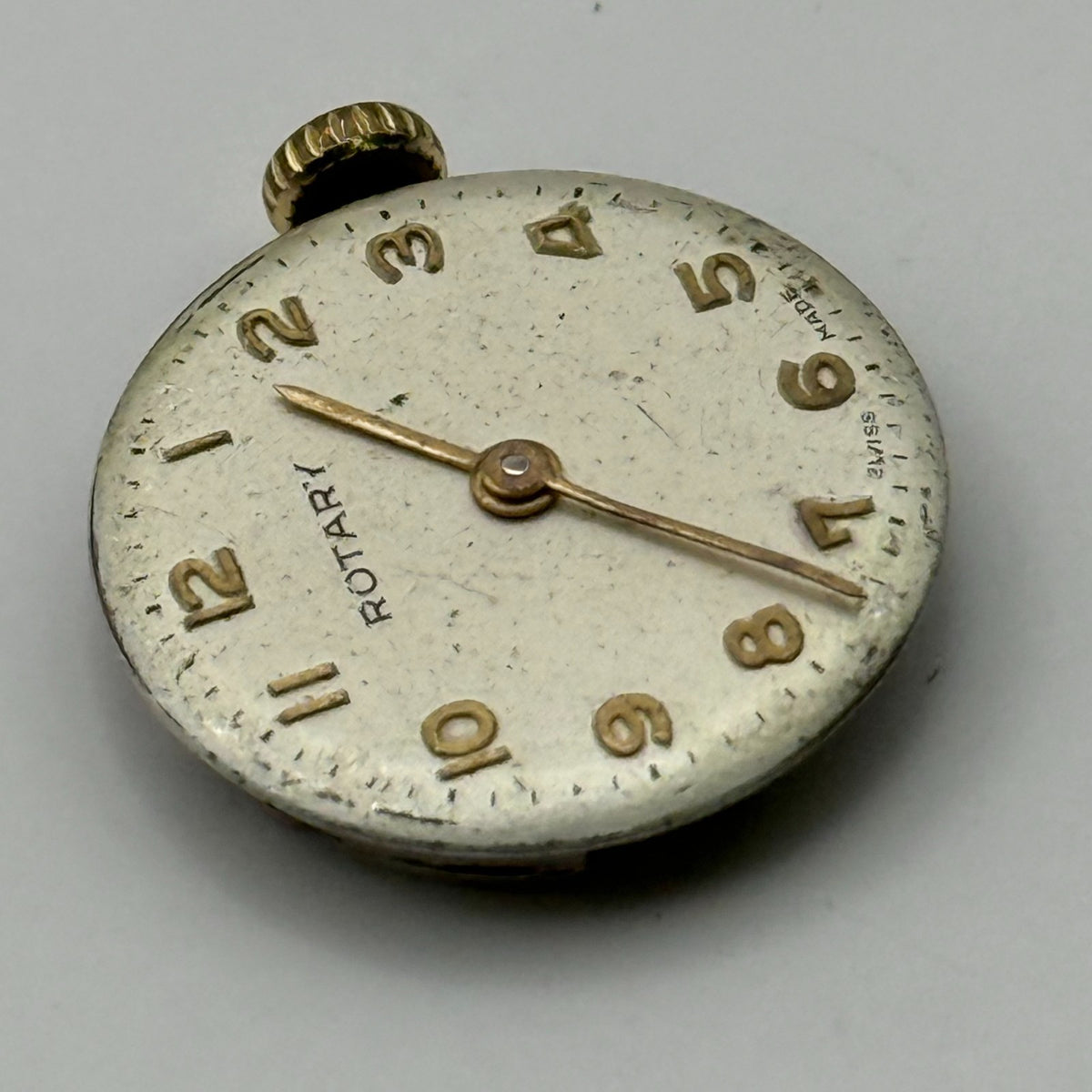FHF 34 Watch Movement Rotary Ladies 15J Swiss Manual Wind Parts Repair 17.3mm