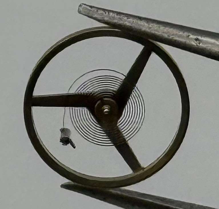 ETA 2512 Balance Wheel Complete And Spring 7¾’’’ 1454 M Watch Movement Parts NOS