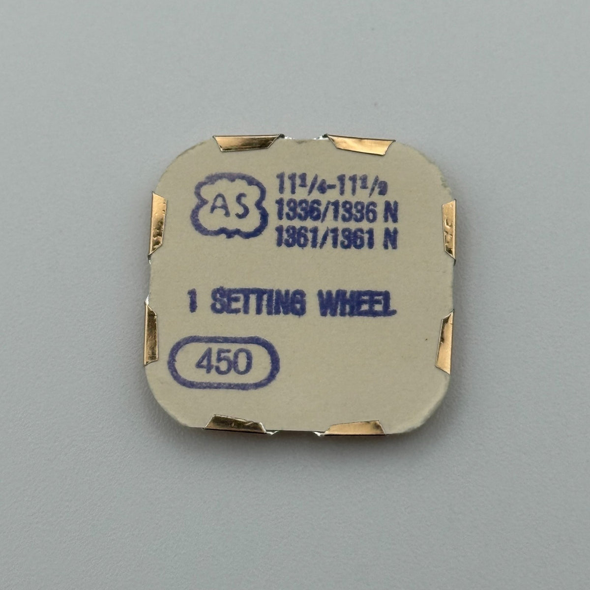 AS 1336/1336N 1361/1361N Setting Wheel - 11 1/4-11 1/2 - NOS - Watch Parts