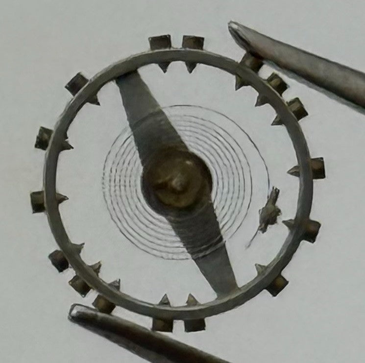 Judex 200 Balance Wheel Complete And Spring 5¼’’’ 1102 Watch Movement Parts NOS