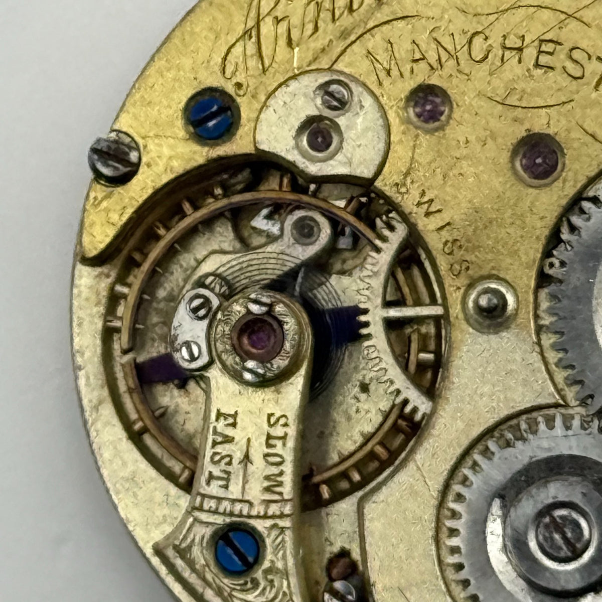 Lever Pocket Watch Movement - Arnold and Lewis - Parts / Repair 31.7mm