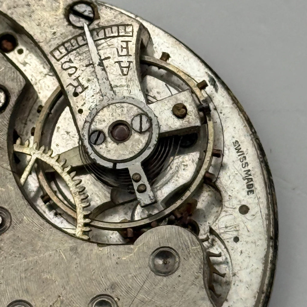 Freeman’s Non Magnetic Pocket Watch Movement Open Face Sub Seconds Parts 37.9mm