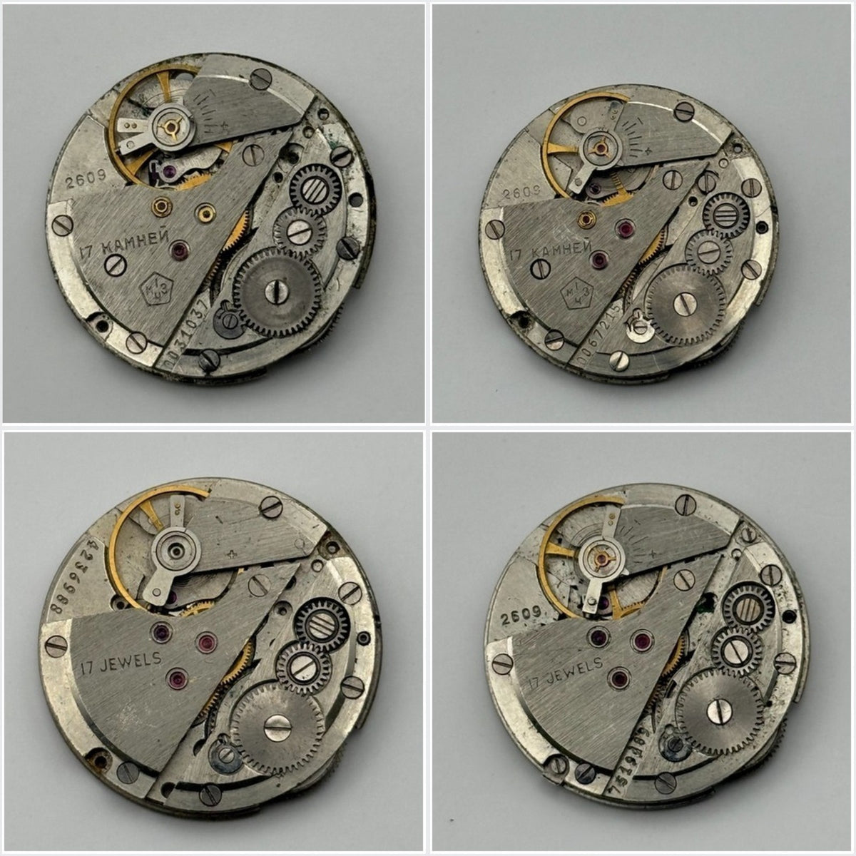 Poljot 2609 Watch Movement - For Parts / Repair - Select From Available Options