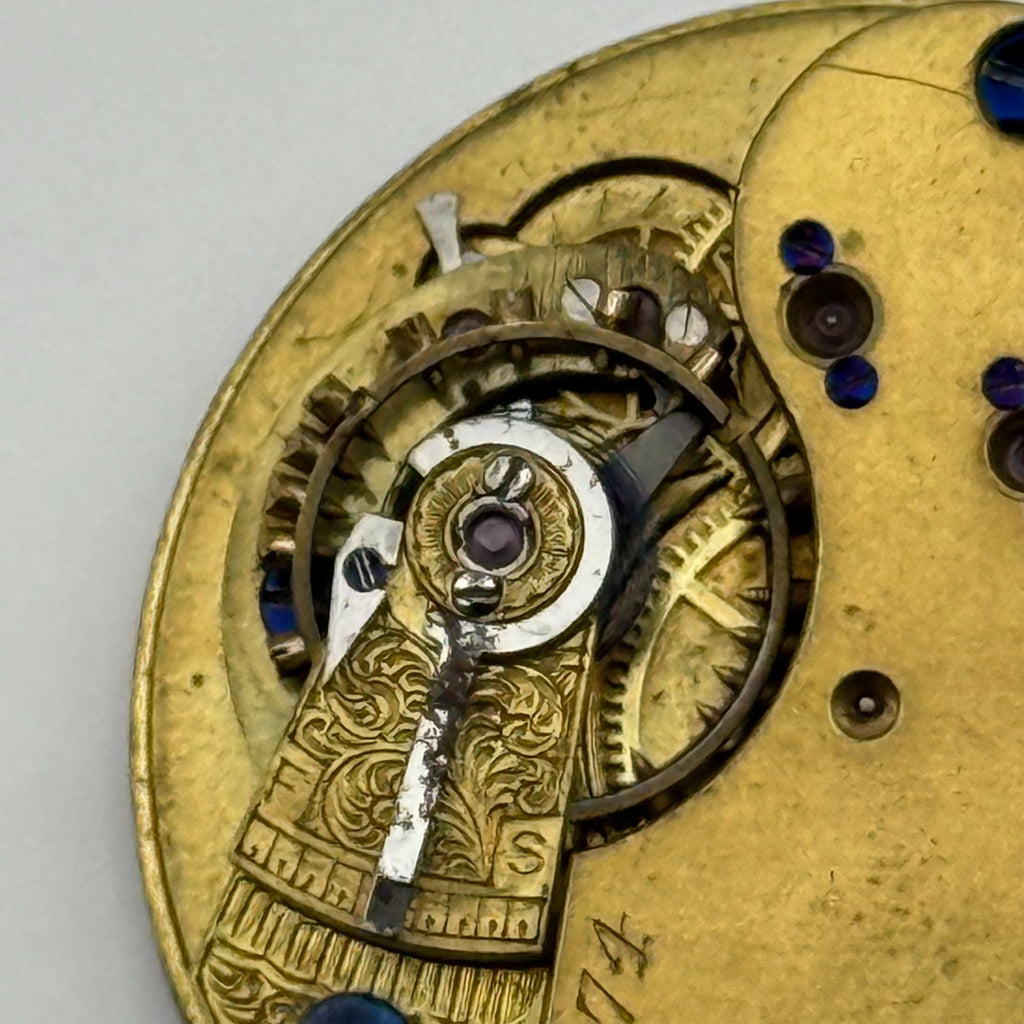 Pocket Watch Movement - Unidentified - Parts / Repair 30.4mm