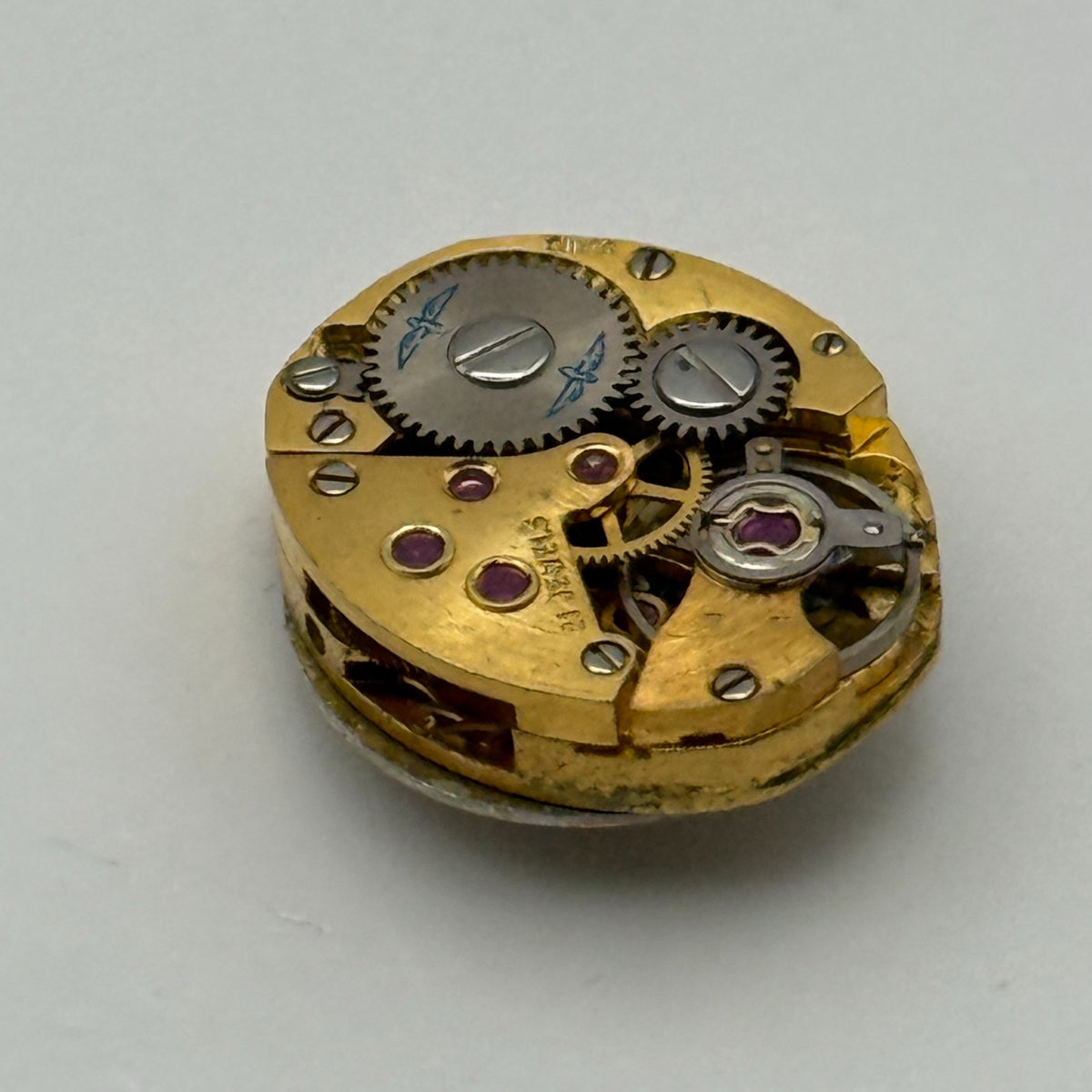 AS 1777 Watch Movement A. Schild Rotary 21 Jewels Swiss Manual Wind Parts 12.4mm