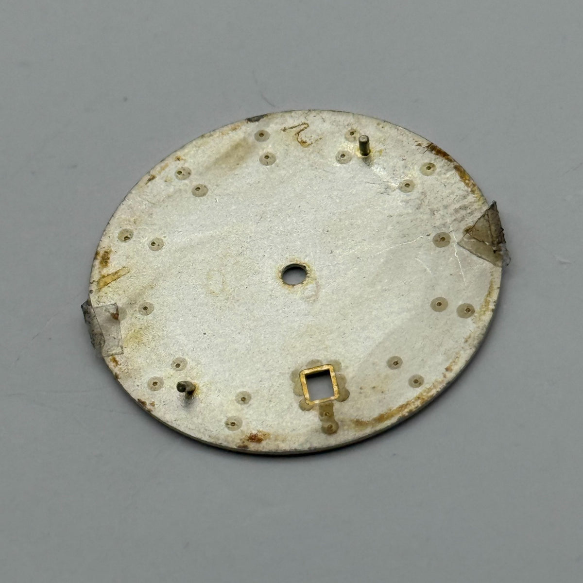 Seiko V739-0B38 Watch Dial White Japan Vintage Spare Parts Repair 27.9mm