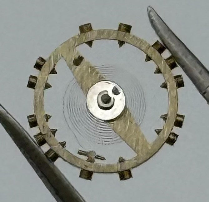 Femga 45 Balance Wheel Complete And Spring 5½’’’ 1006 M Watch Movement Parts NOS