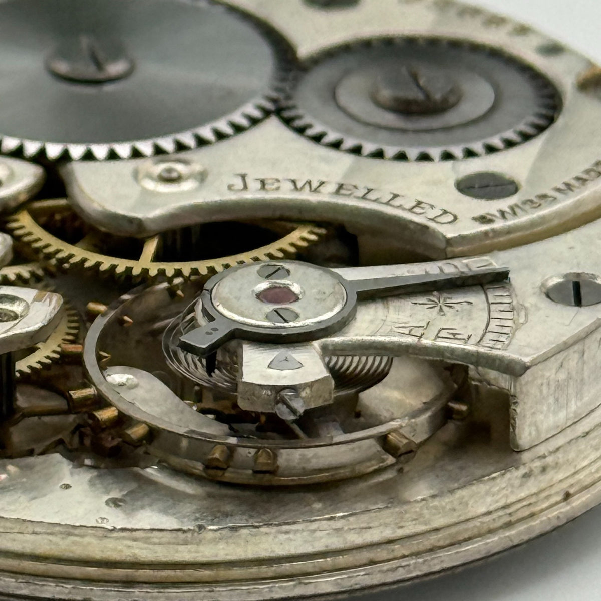 Thomas Russell & Son ? Pocket Watch Movement - Jewelled Swiss For Parts - 42.9mm