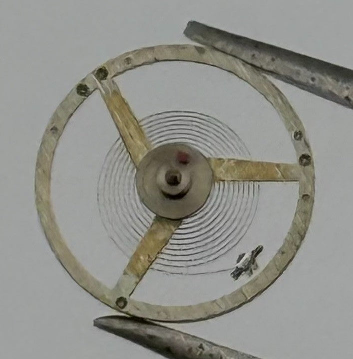 FHF 60 Balance Wheel Complete And Spring 6¾-8’’’ Renata Watch Movement Parts NOS