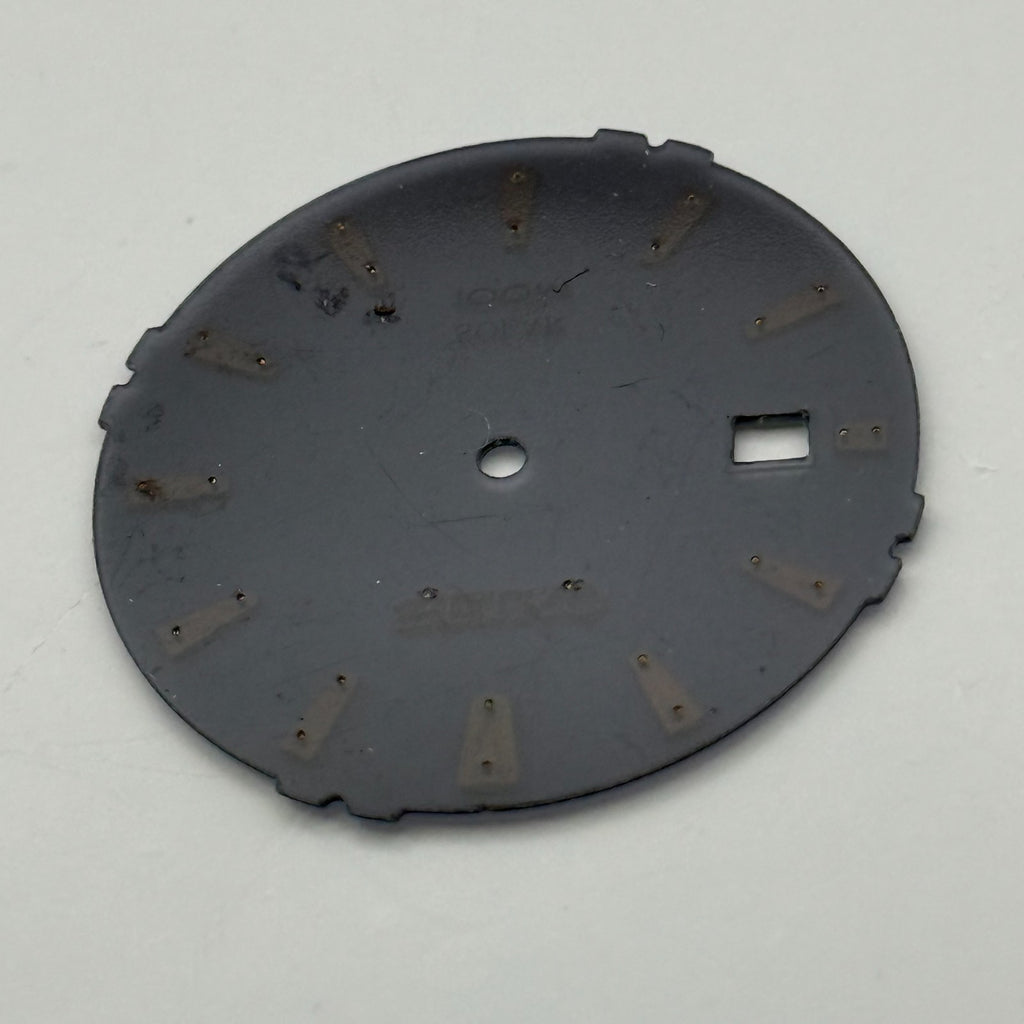 Seiko V157-0AY8 Watch Dial Solar 100M Black Japan Spare Parts Repair 31.4mm