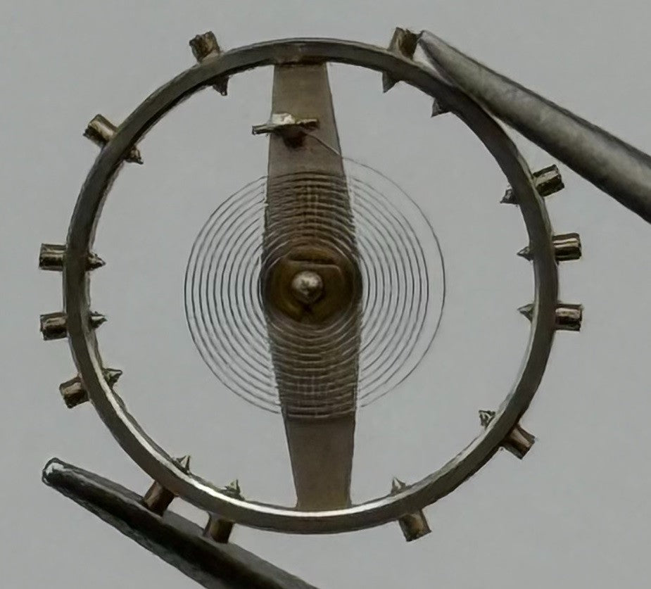 Peseux 320 Balance Wheel Complete And Spring Renata Watch Movement Parts NOS