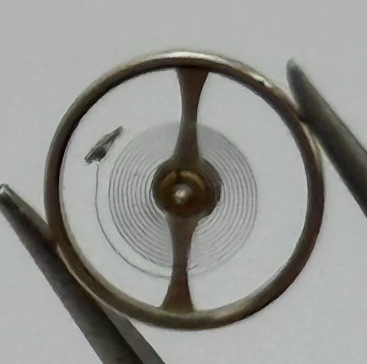 Durowe D 75 Balance Wheel Complete And Spring 5½’’’ Watch Movement Parts NOS