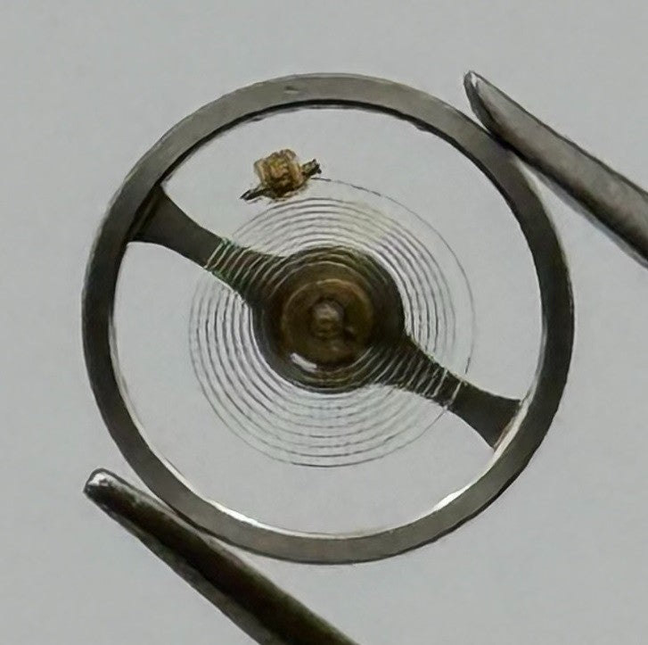 Oris 410 Balance Wheel Complete And Spring 5¼’’’ 330 M Watch Movement Parts NOS