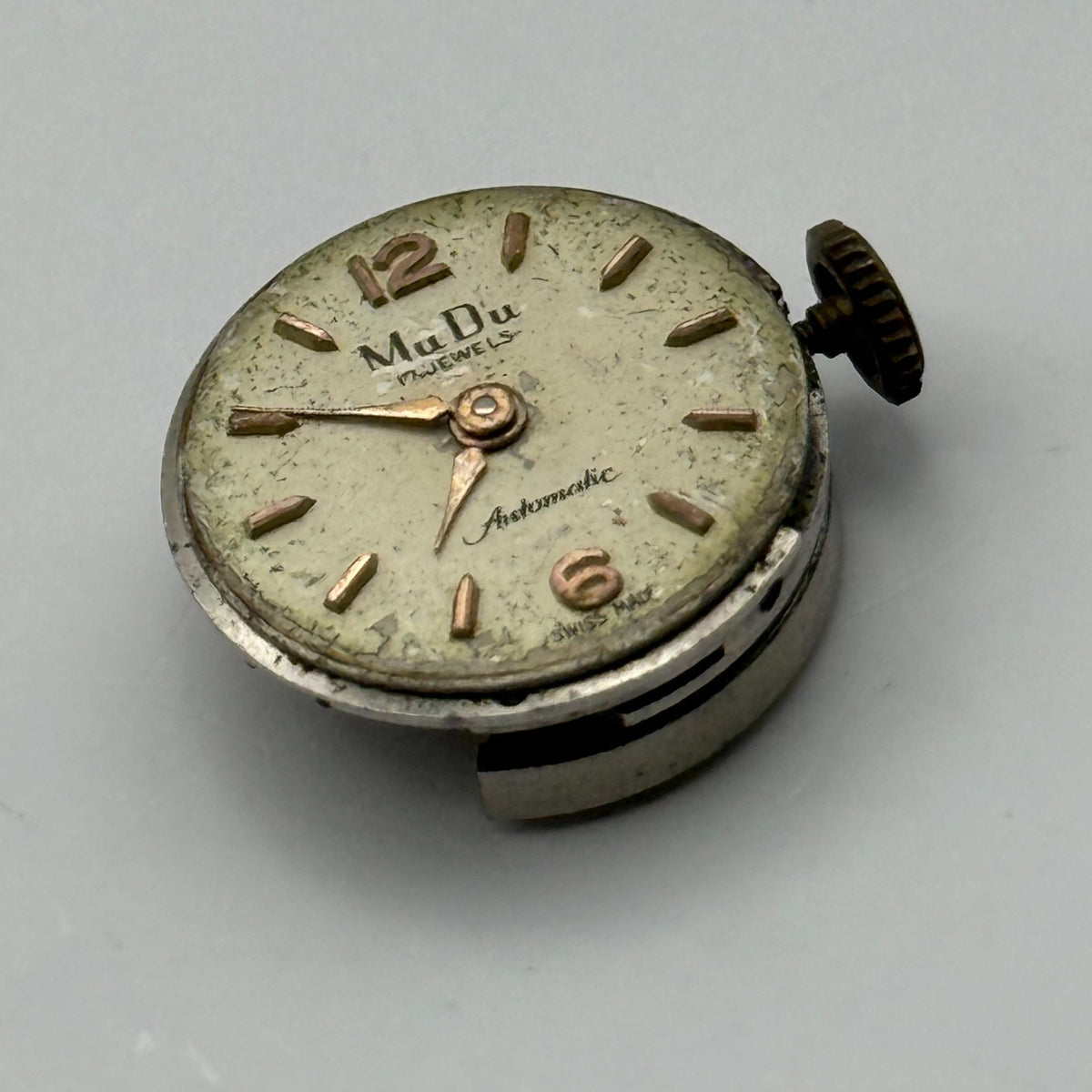 AS 1477 Watch Movement A. Schild MuDu 17J Swiss Automatic Parts Repair 16.3mm