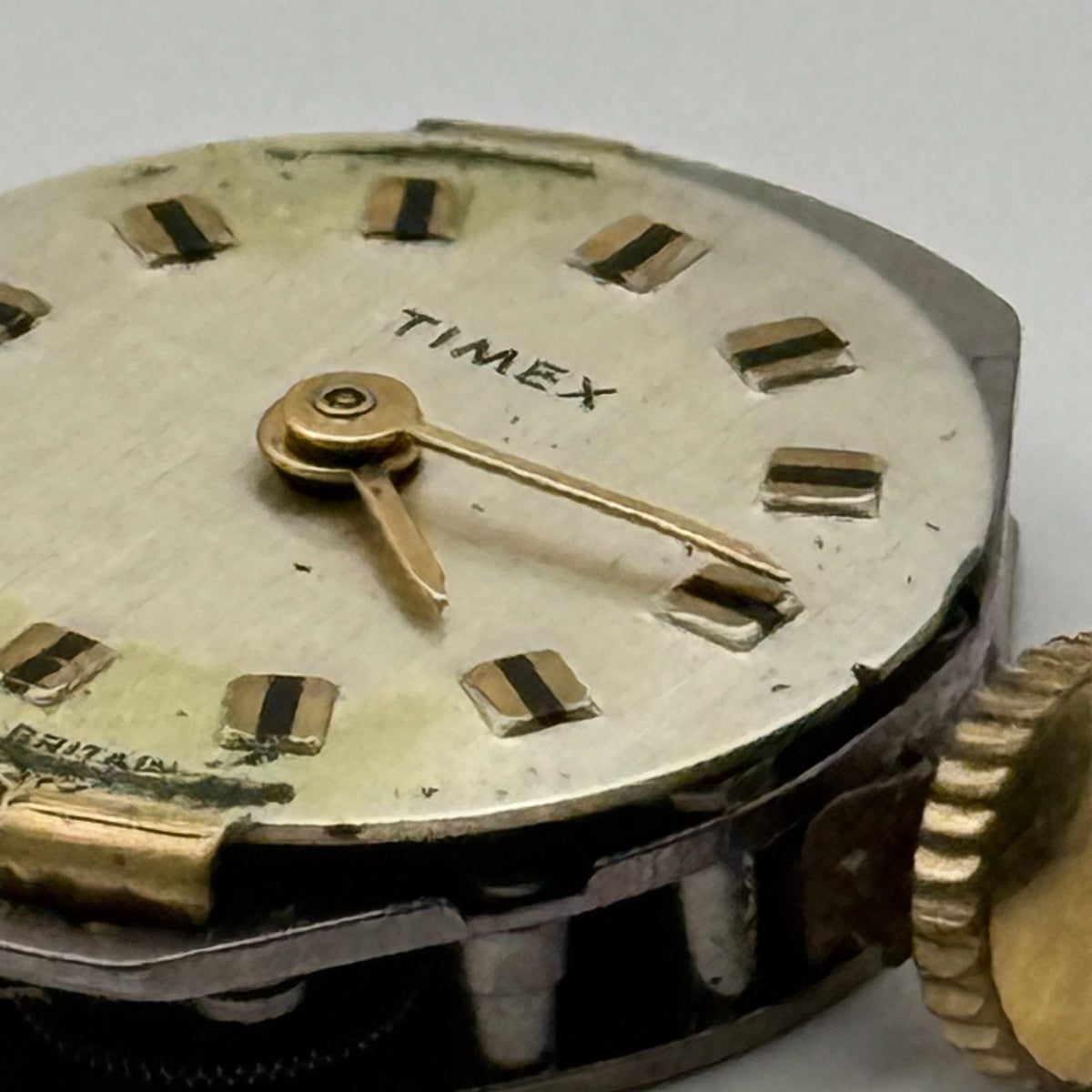 Timex 456 Watch Movement Great Britain Vintage Manual Wind Parts Repair 18mm