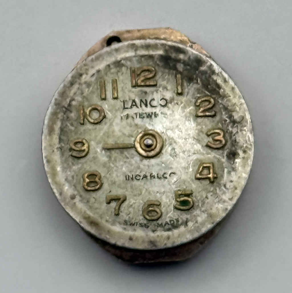 Lanco 500 Watch Movement 17 Jewels Inacbloc Swiss Manual Wind Parts 12.9mm