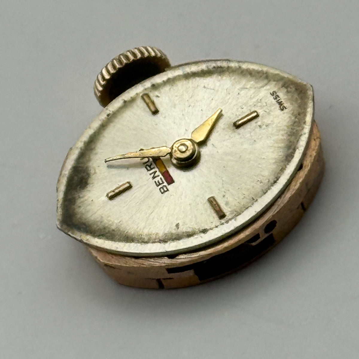 AS 1491 Watch Movement Running A. Schild Benrus DZ 2F Swiss 17 Jewels Parts 13mm