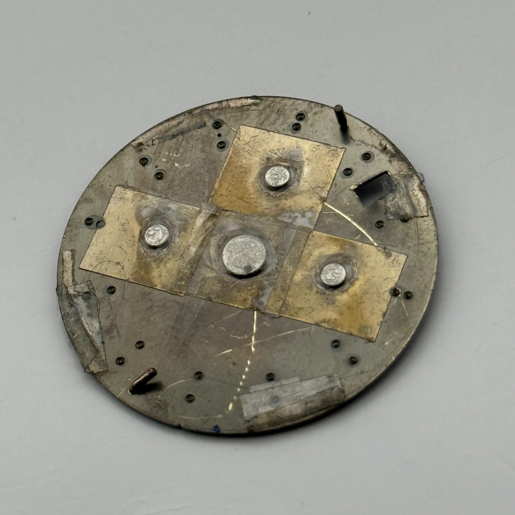 Seiko 6T63-00D8 Watch Dial Chronograph 100M Black Spare Parts Repair 30.4mm