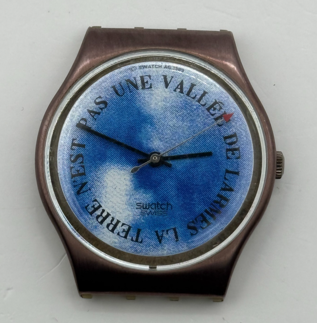 Vintage Swatch Watch GX112 Croque Monsieur 1989 ETA Quartz Swiss 34mm Parts 