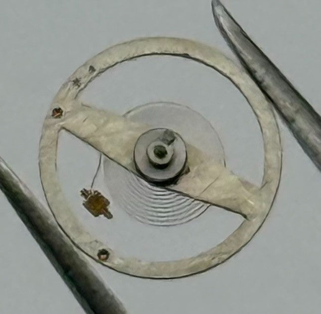 Brac 2051 Balance Wheel Complete And Spring 5¼''' Renata 69 Watch Movement Parts