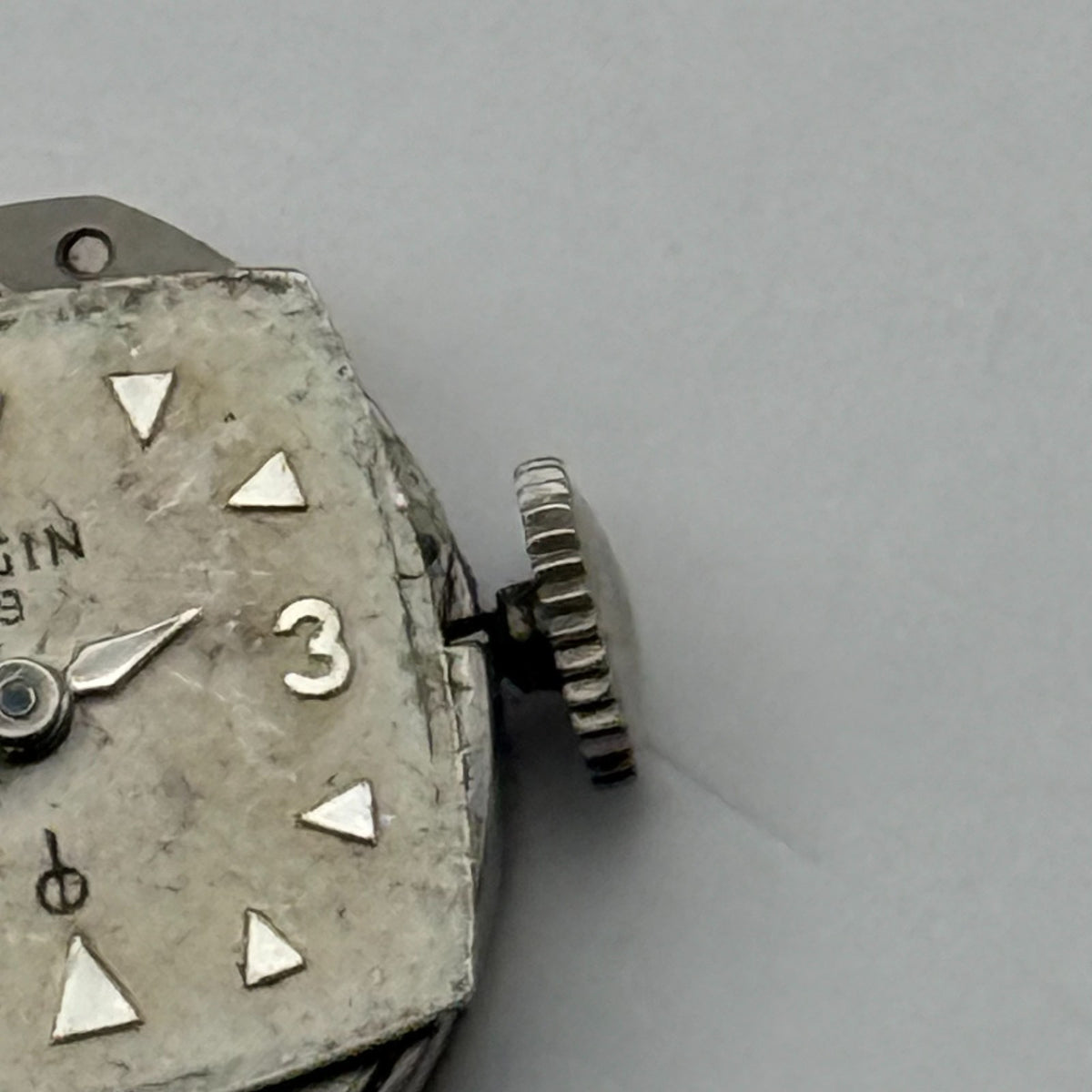 Elgin 832 Watch Movement 19 Jewels American Manual Wind Parts Repair 12.4mm