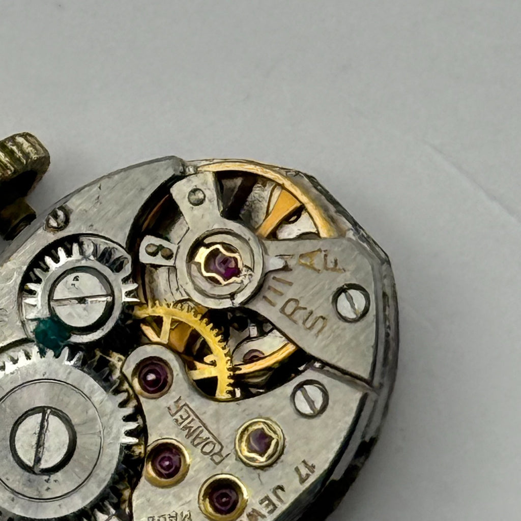 MST 389 Watch Movement Running Roamer 17J Swiss Manual Wind Parts Repair 13.1mm