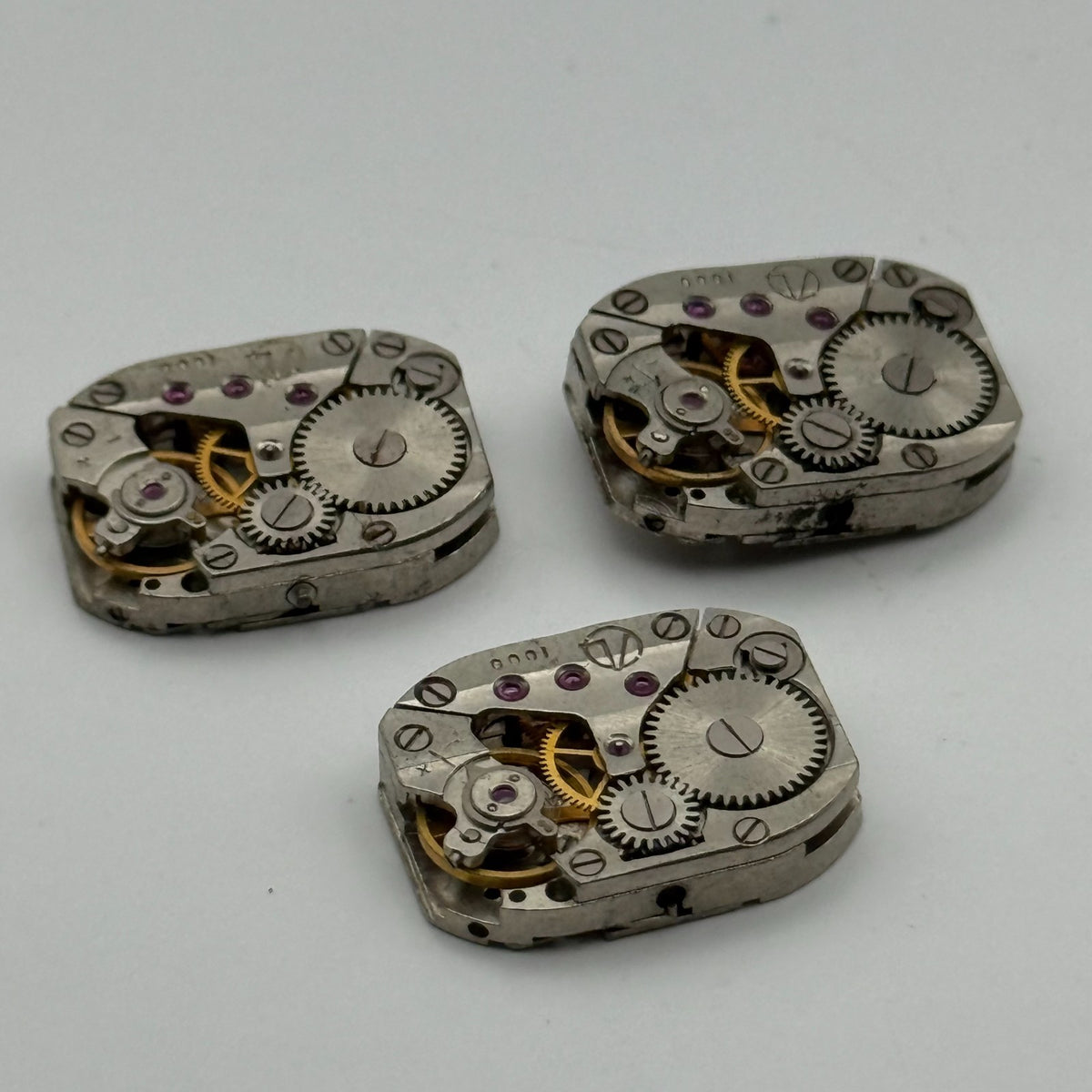 Zaria Luch 1800 Watch Movement Soviet USSR Ladies x 3 Pieces Parts Repair 14mm