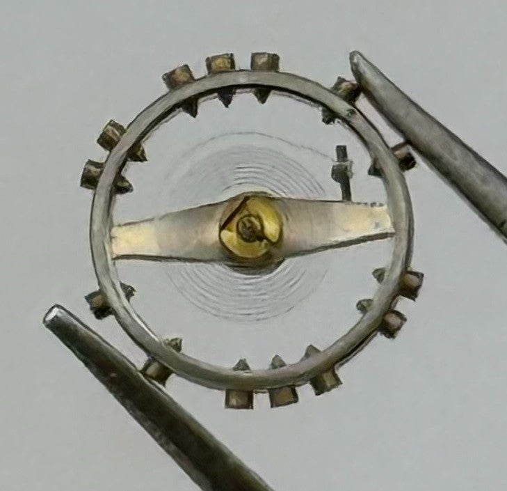 AS 976 Balance Wheel Complete And Spring 5’’’ Ronda 113 Watch Movement Parts NOS
