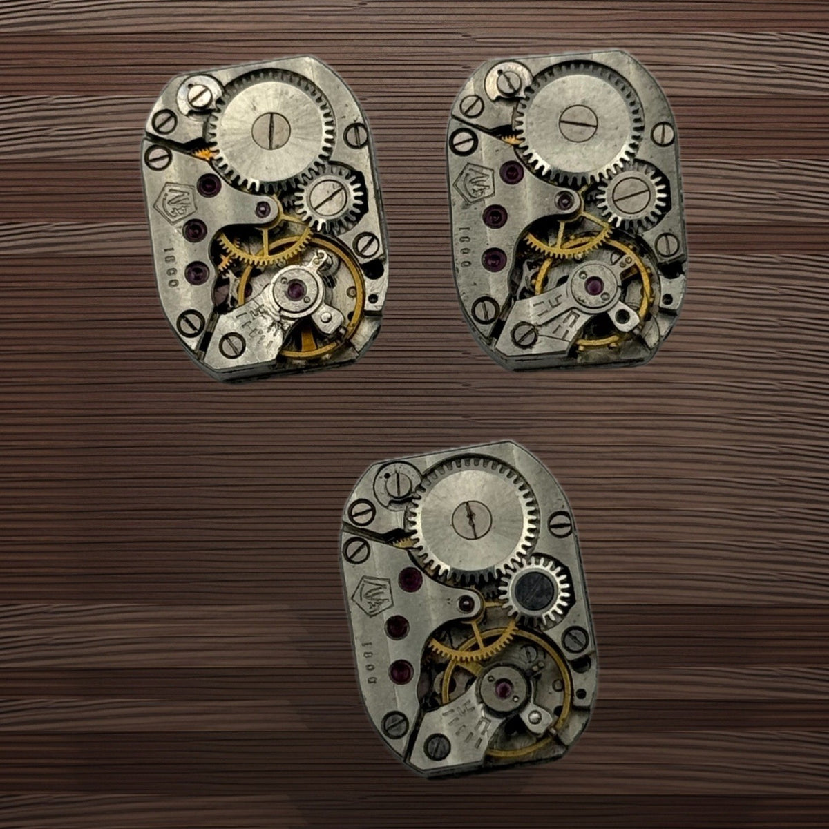 Luch Zaria 1800 Watch Movement Soviet USSR Ladies x 3 Pieces Parts Repair 14mm