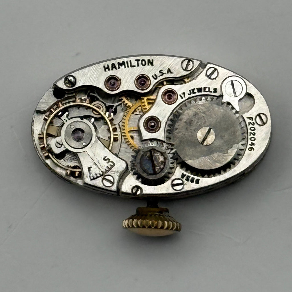 Hamilton 995A Watch Movement 17 Jewels USA Manual Wind Parts Repair 12.6mm
