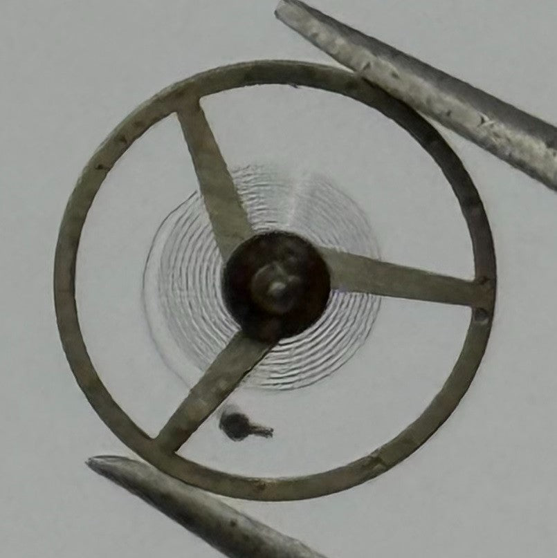 FEF 371 Balance Wheel Complete And Spring 6 3/4- 8''' 1572 Watch Movement Parts