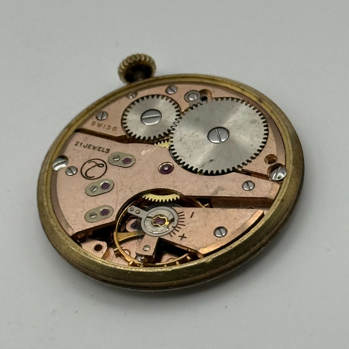 AS 1560 Watch Movement Running A. Schild 1560 Trebex 21 Jewels Parts 32.4mm
