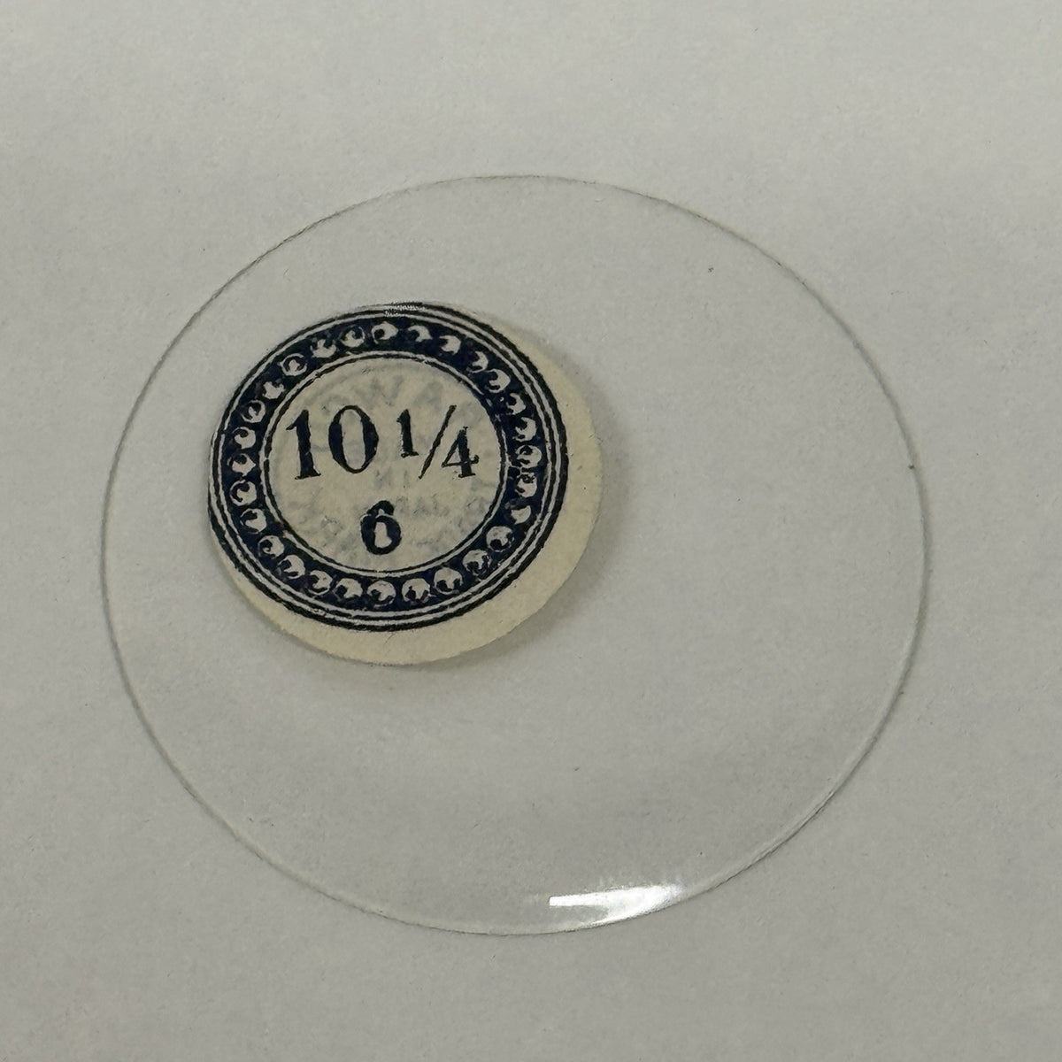 35mm Pocket Watch Glass / Crystal - 10 1/4 - 6 - 1.5mm Height - Rawco - Antique