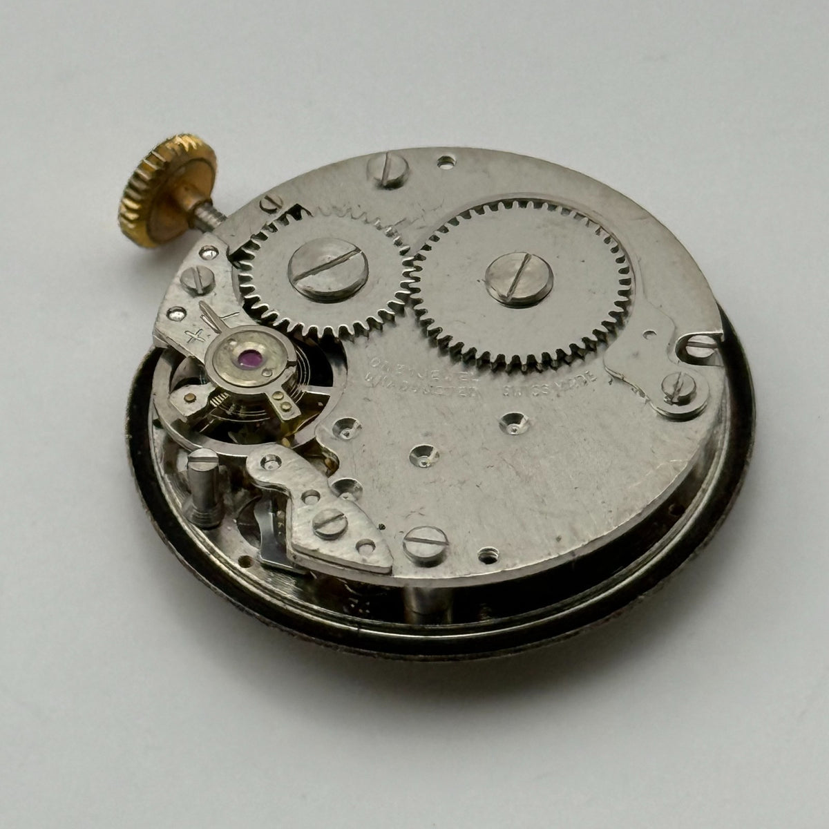 Eden Watch Movement Antimagnetic 1 Jewel Swiss Manual Wind Parts Repair 22.2mm