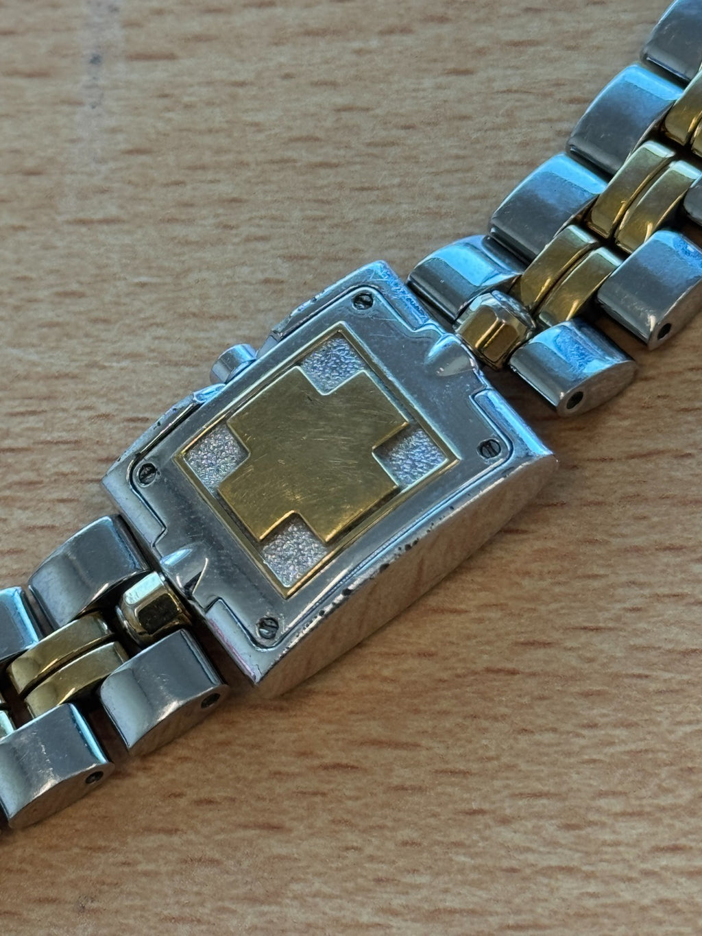 Rotary Reversible Double Bracelet Ladies Watch RARE Working Two Tone Strap 18mm