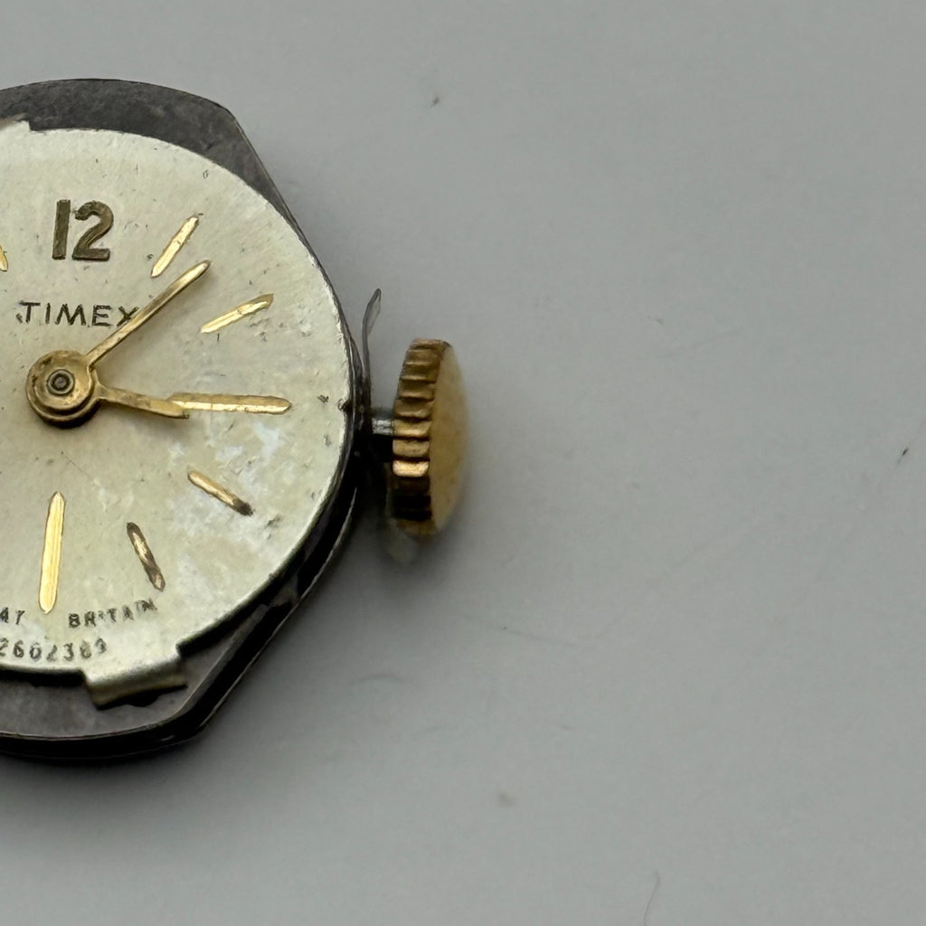 Timex 480 Watch Movement Great Britain Manual Wind Vintage Parts Repair 14mm