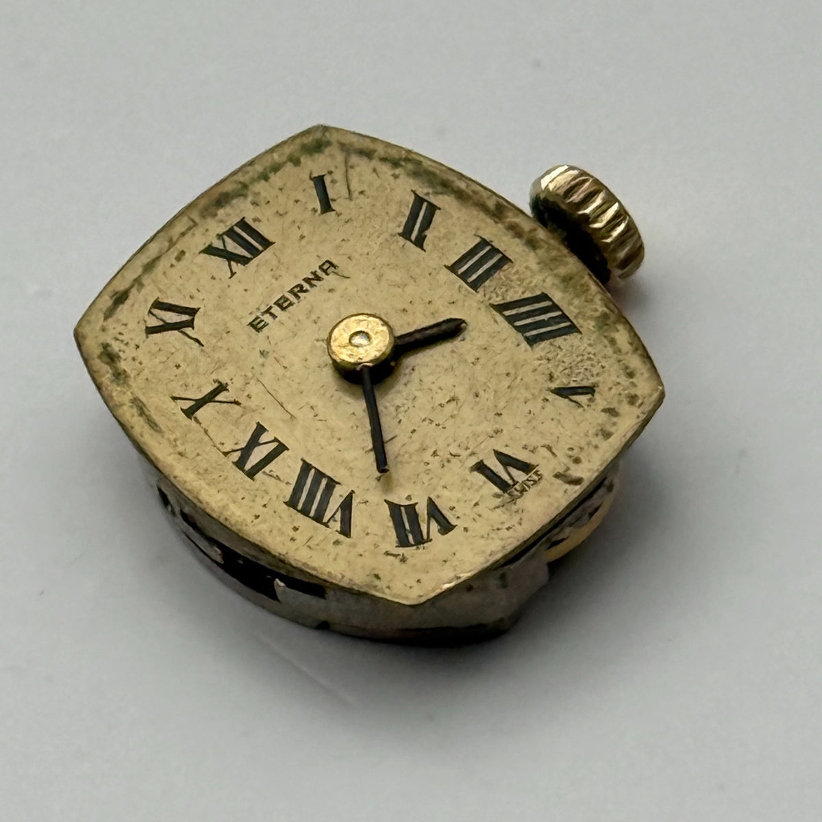 Eterna 1447K Watch Movement + Eterna Crown Ladies Swiss Parts Repair 13mm