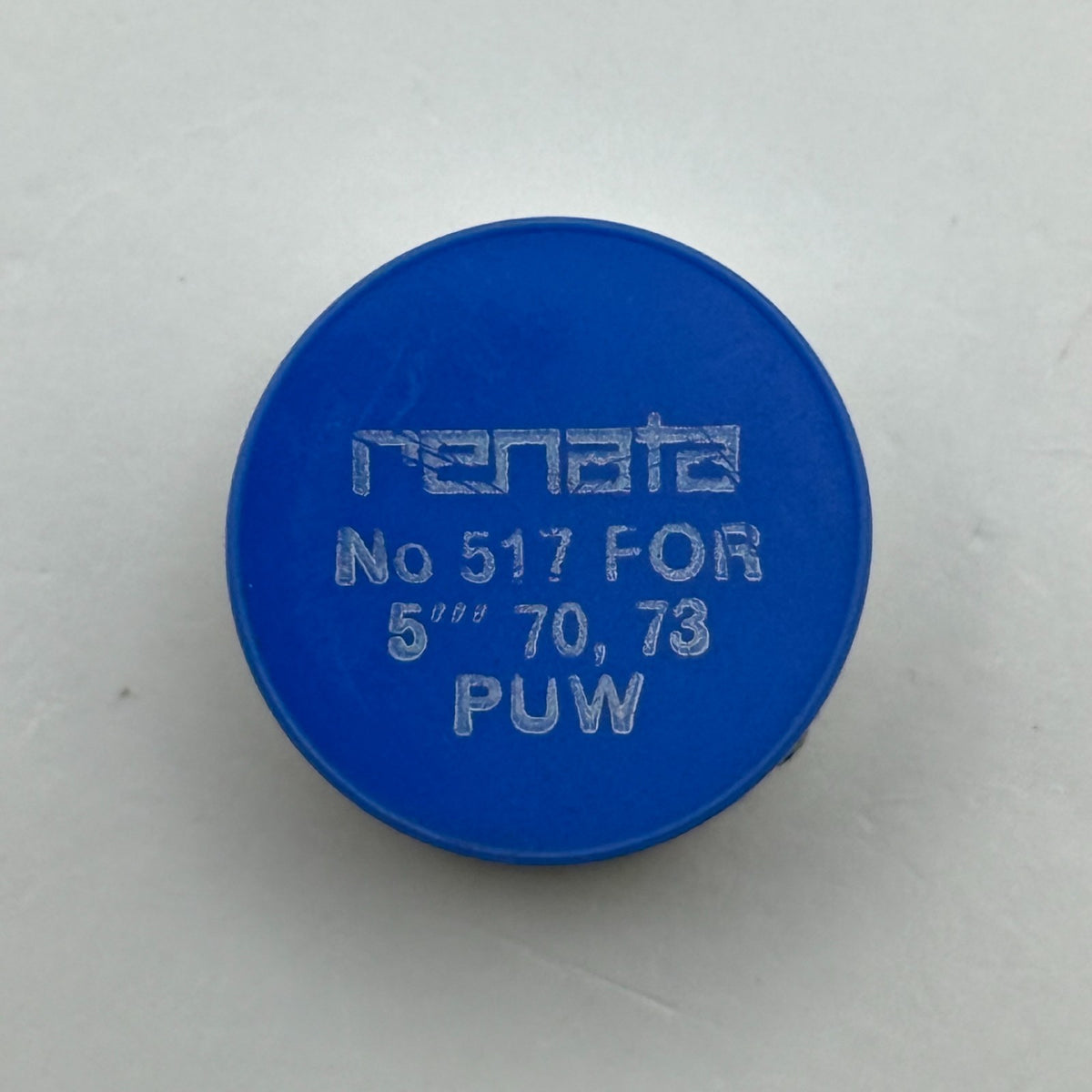PUW 70 73 Balance Wheel Complete And Spring 5’’’ Renata 517 Watch Movement Parts