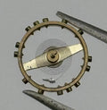 Unitas 530 Balance Wheel Complete And Spring 5¼’’’ 500 Watch Movement Parts NOS