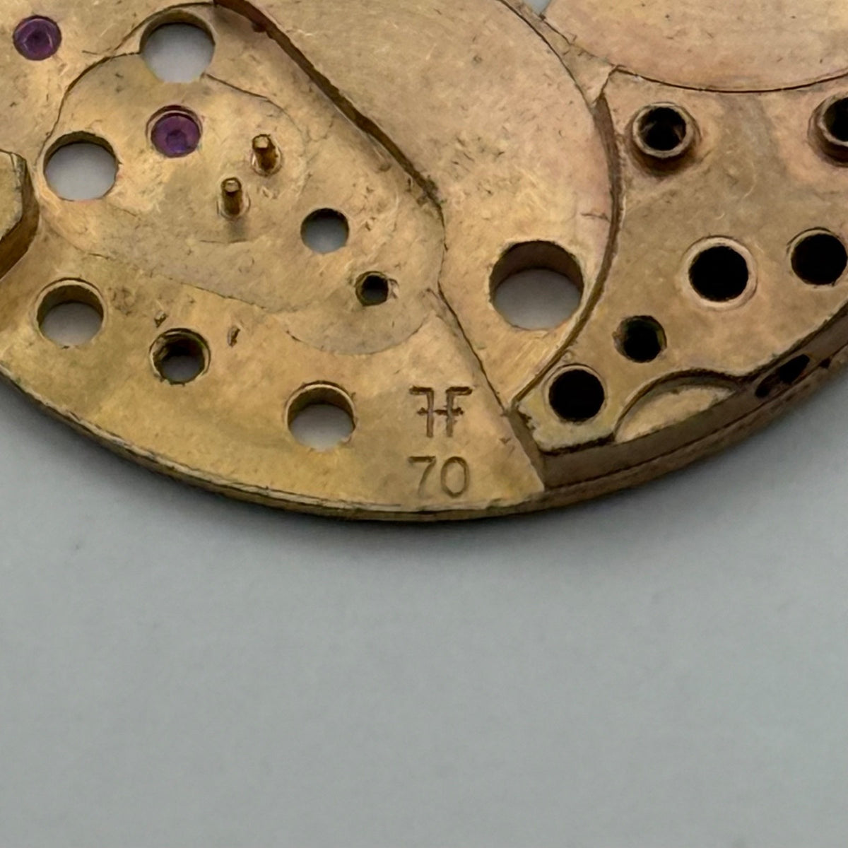 FHF 70 Watch Movement - Main Plate - For Parts / Repair - 23.6mm